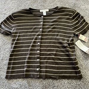 Silk button up blouse